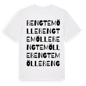 Bengtemölle ordlek t-shirt – ekologisk bomull t-shirt från Pinshirt