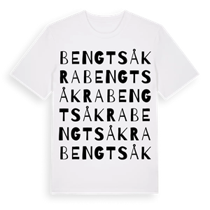 Bengtsåkra ordlek t-shirt – ekologisk bomull t-shirt från Pinshirt