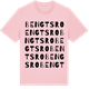 Pink Cotton t-shirt med Bengtsro ordlek t-shirt