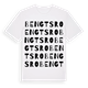 White t-shirt med Bengtsro ordlek t-shirt