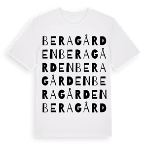 Beragården ordlek t-shirt – ekologisk bomull t-shirt från Pinshirt