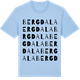 Blue Soul t-shirt med Bergdala ordlek t-shirt