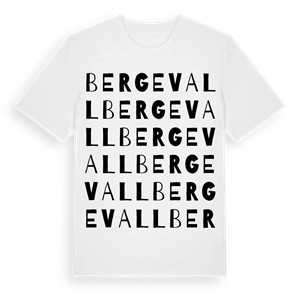Bergevall ordlek t-shirt – ekologisk bomull t-shirt från Pinshirt