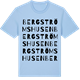Blue Soul t-shirt med Bergströmshusen ordlek t-shirt