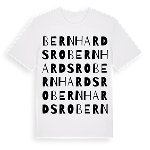 Bernhardsro ordlek t-shirt – ekologisk bomull t-shirt från Pinshirt