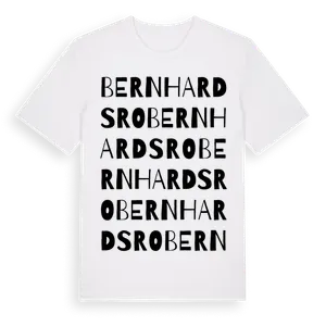 Bernhardsro ordlek t-shirt – ekologisk bomull t-shirt från Pinshirt