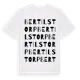 White t-shirt med Bertilstorp ordlek t-shirt