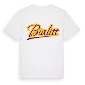 Bialitt baseball t-shirt – ekologisk bomull t-shirt från Pinshirt