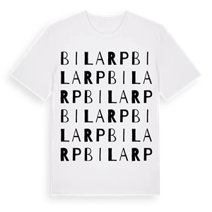 Bilarp ordlek t-shirt – ekologisk bomull t-shirt från Pinshirt