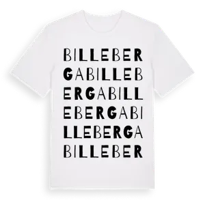 Billeberga ordlek t-shirt – ekologisk bomull t-shirt från Pinshirt