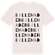 Vintage White t-shirt med Billemaden ordlek t-shirt