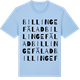 Blue Soul t-shirt med Billinge fälad ordlek t-shirt