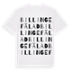 Billinge fälad ordlek t-shirt