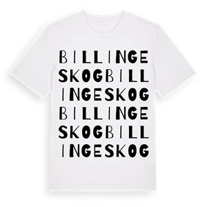 Billinge skog ordlek t-shirt – ekologisk bomull t-shirt från Pinshirt
