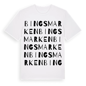 Bingsmarken ordlek t-shirt – ekologisk bomull t-shirt från Pinshirt