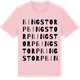 Pink Cotton t-shirt med Bingstorp ordlek t-shirt