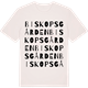 Vintage White t-shirt med Biskopsgården ordlek t-shirt