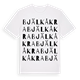 White t-shirt med Bjälkåkra ordlek t-shirt