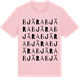 Pink Cotton t-shirt med Bjära ordlek t-shirt