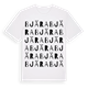 White t-shirt med Bjära ordlek t-shirt