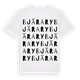Bjära Ry ordlek t-shirt