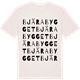 Vintage White t-shirt med Bjärabygget ordlek t-shirt