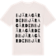 Vintage White t-shirt med Bjäragården ordlek t-shirt