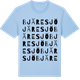 Blue Soul t-shirt med Bjäresjö ordlek t-shirt