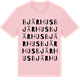 Pink Cotton t-shirt med Bjärhus ordlek t-shirt