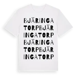 Bjäringatorp ordlek t-shirt – ekologisk bomull t-shirt från Pinshirt