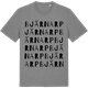 Mid Heather Gray t-shirt med Bjärnarp ordlek t-shirt