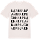 Vintage White t-shirt med Bjärnarp ordlek t-shirt