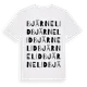 White t-shirt med Bjärnelid ordlek t-shirt