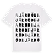 Bjärröd ordlek t-shirt