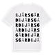 White t-shirt med Bjärsgård ordlek t-shirt