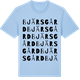 Blue Soul t-shirt med Bjärsgård ordlek t-shirt