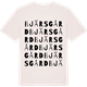 Vintage White t-shirt med Bjärsgård ordlek t-shirt
