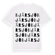 White t-shirt med Bjärsjö ordlek t-shirt