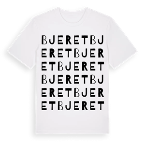 Bjeret ordlek t-shirt – ekologisk bomull t-shirt från Pinshirt