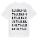White t-shirt med Bjlrkhult ordlek t-shirt