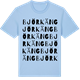 Blue Soul t-shirt med Björkäng ordlek t-shirt