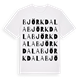 Björkdala ordlek t-shirt