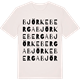 Vintage White t-shirt med Björkeberga ordlek t-shirt