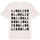 Vintage White t-shirt med Björkeröd ordlek t-shirt