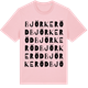 Pink Cotton t-shirt med Björkeröd ordlek t-shirt