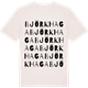 Vintage White t-shirt med Björkhaga ordlek t-shirt