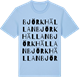 Blue Soul t-shirt med Björkhällan ordlek t-shirt