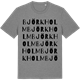 Mid Heather Gray t-shirt med Björkholm ordlek t-shirt