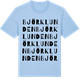 Blue Soul t-shirt med Björklunden ordlek t-shirt