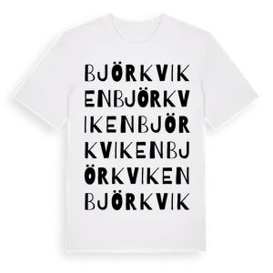 Björkviken ordlek t-shirt – ekologisk bomull t-shirt från Pinshirt